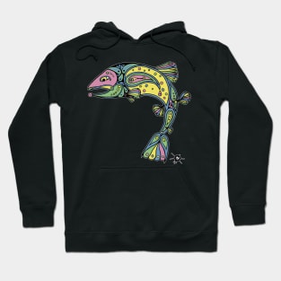 Paisly Trout Design-fish Hoodie